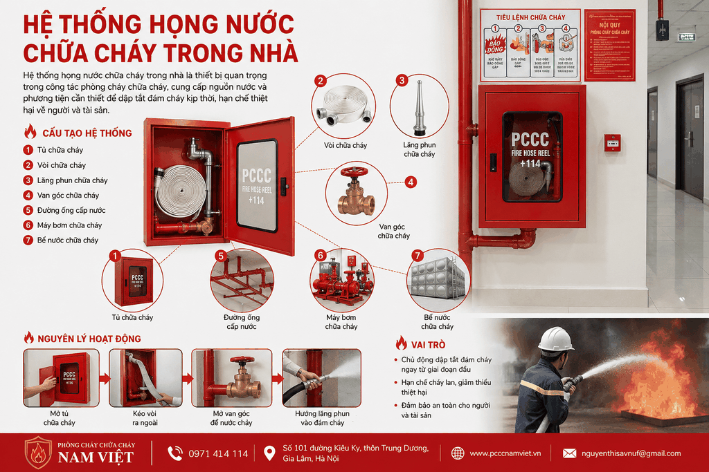 HỆ THỐNG HỌNG NƯỚC CHỮA CHÁY TRONG NHÀ