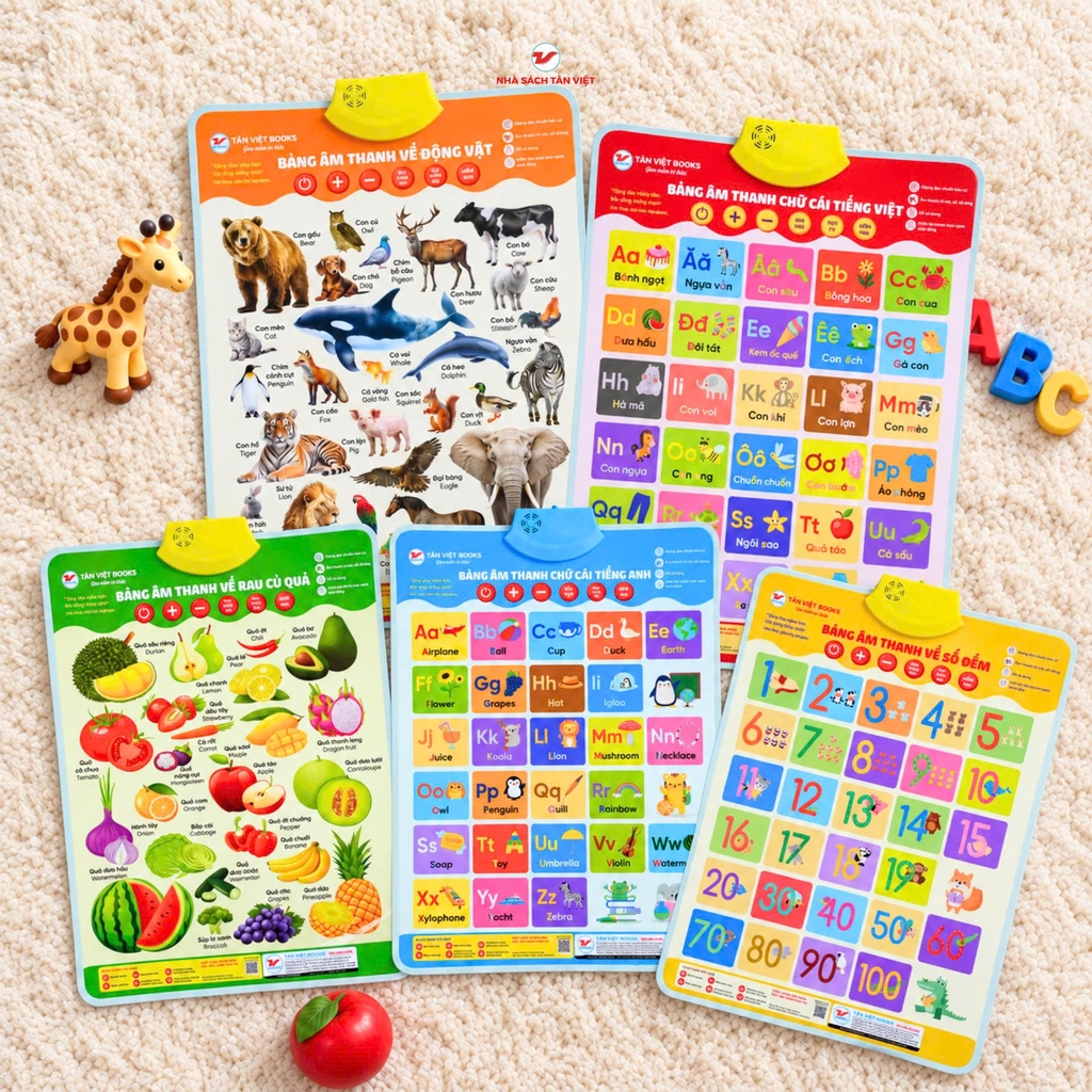 Combo 5 Bảng Âm Thanh Tân Việt Books - Tái Bản 2026