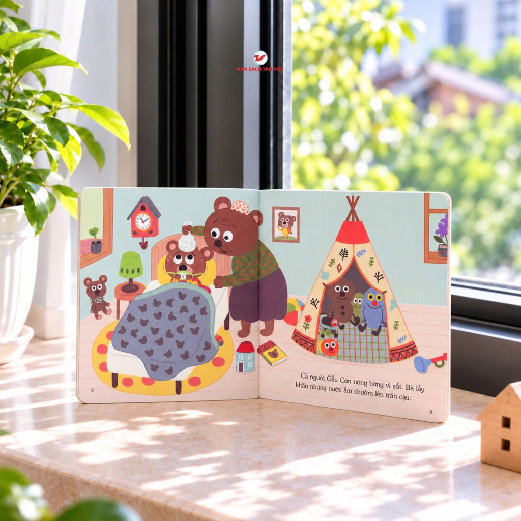 Combo 10 Cuốn Gấu Con Tinh Nghịch - Phiên bản Bìa Mềm - Sách Tranh Giáo Dục Nhân Cách Cho Trẻ