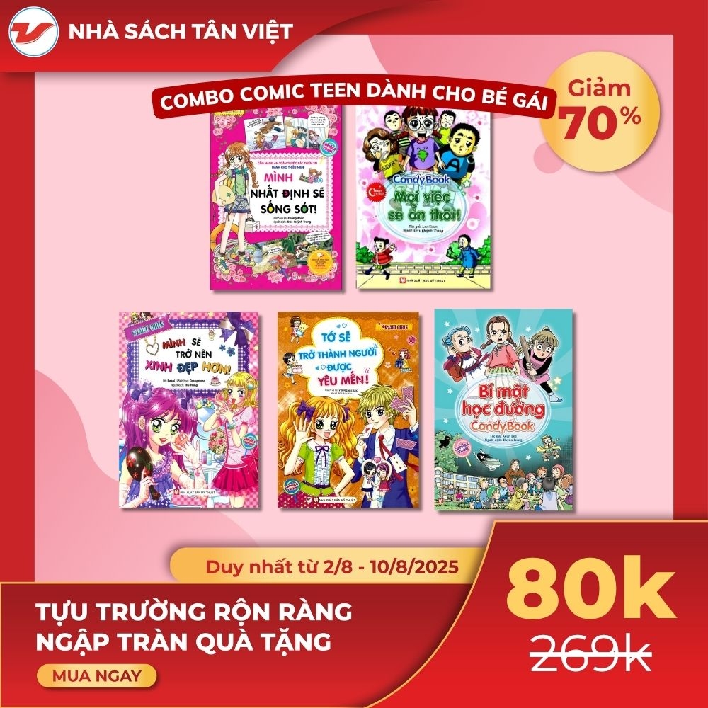 CB72 - 70% Combo 5 Cuốn Comic Dành Cho Bé Gái: 2 Candy Book + 3 Smart Girls