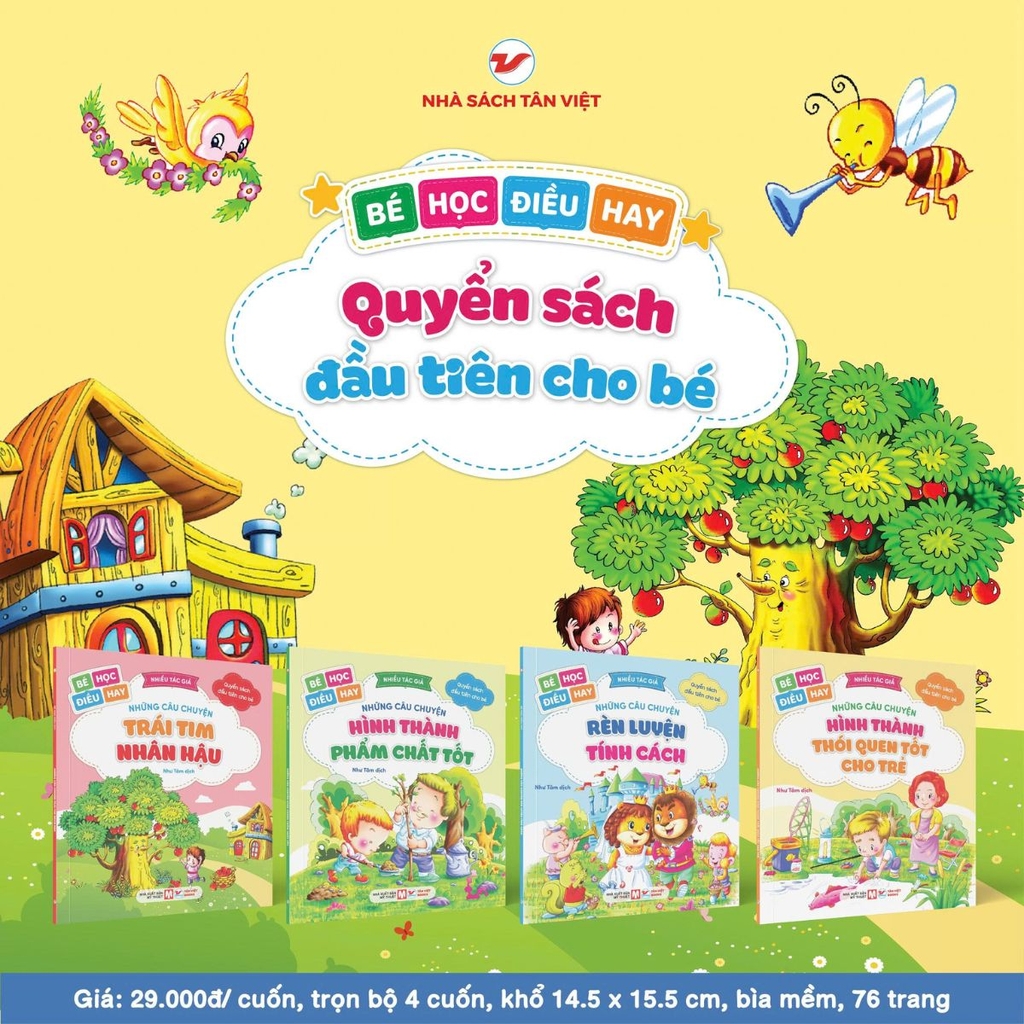 Combo 4 cuốn: Bé học điều hay - Quyển sách đầu tiên cho bé - Tái bản 2026