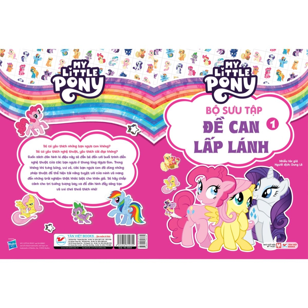 My Little Pony - Bộ sưu tập đề can lấp lánh 1