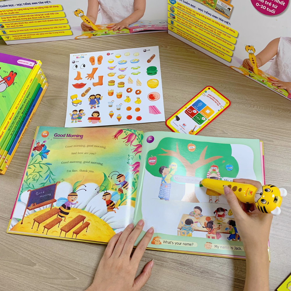 Combo 12 Cuốn Bút chấm đọc - Học Tiếng Anh Tân Việt