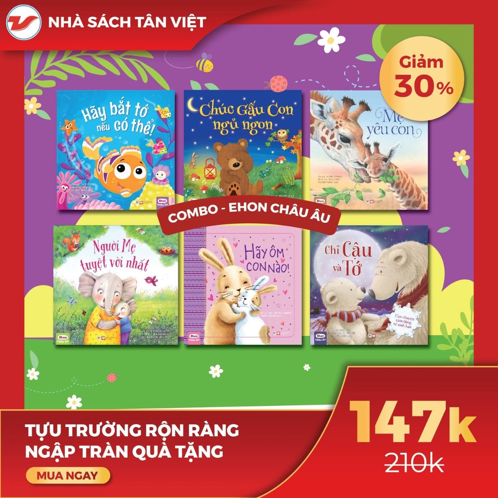 CB44 - Combo 6 cuốn Ehon châu Âu