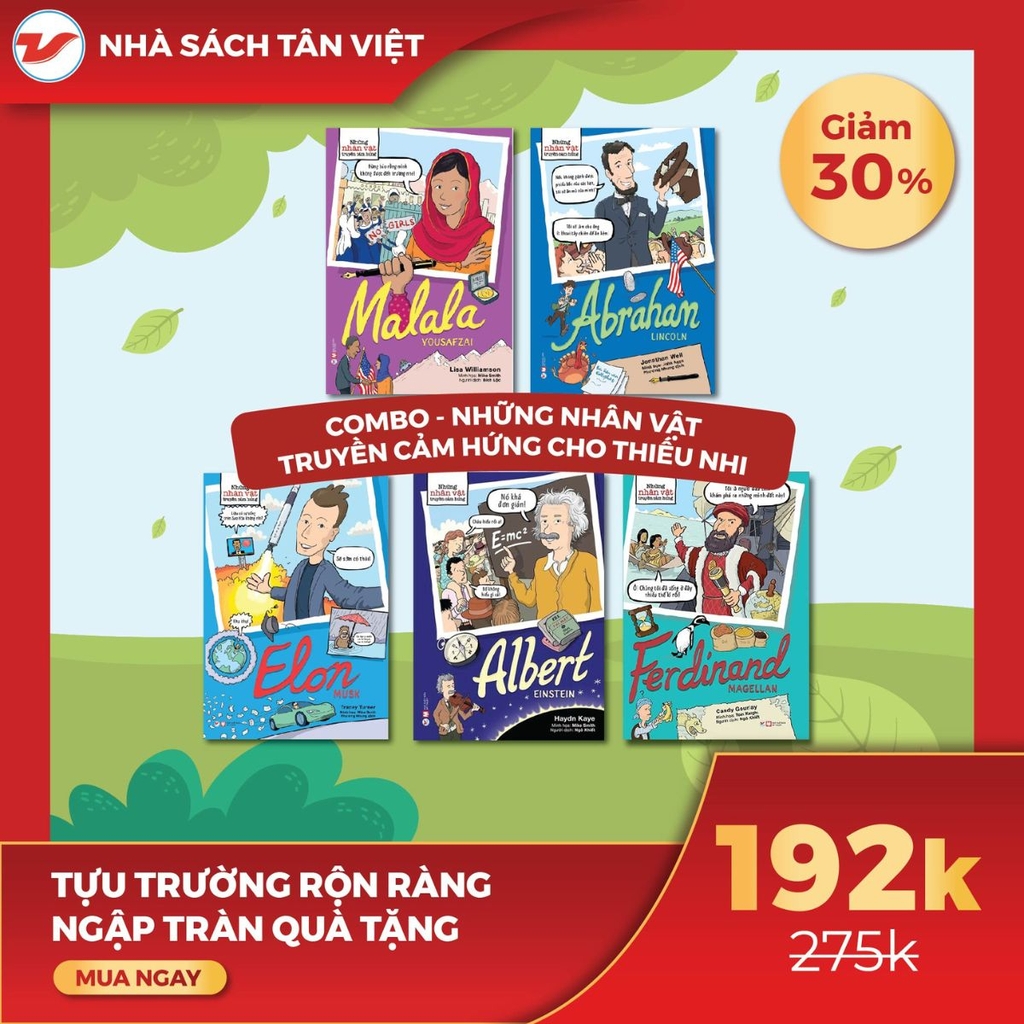 CB45 - Combo 5 Cuốn Những nhân vật truyền cảm hứng