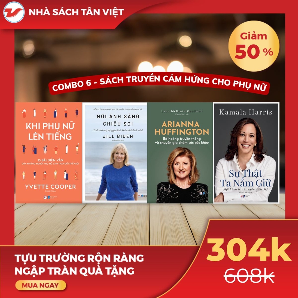 CB16 - Combo 4 cuốn Sách truyền cảm hứng cho phụ nữ