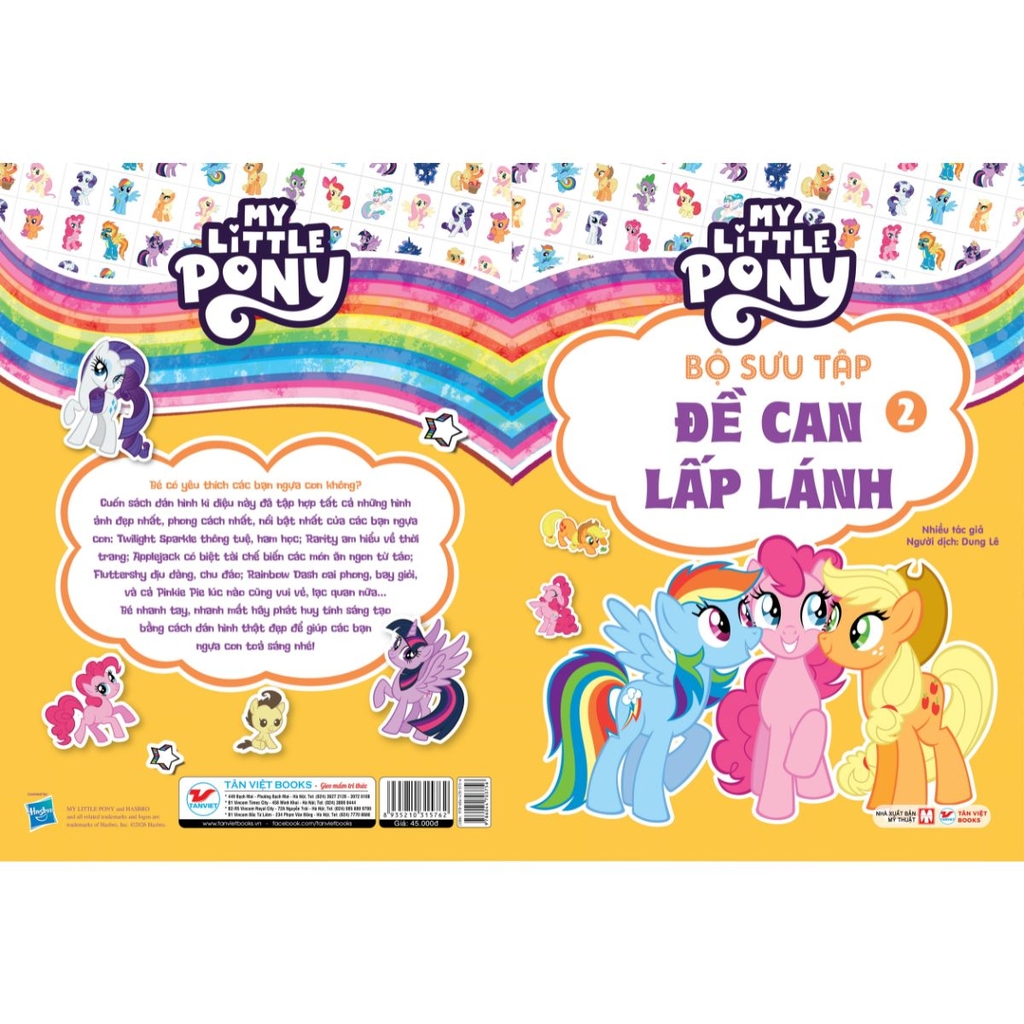My Little Pony - Bộ sưu tập đề can lấp lánh 2