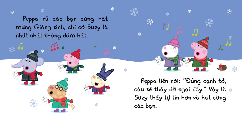 Bộ Hộp Peppa Pig Thư viện Giáng sinh ấm áp