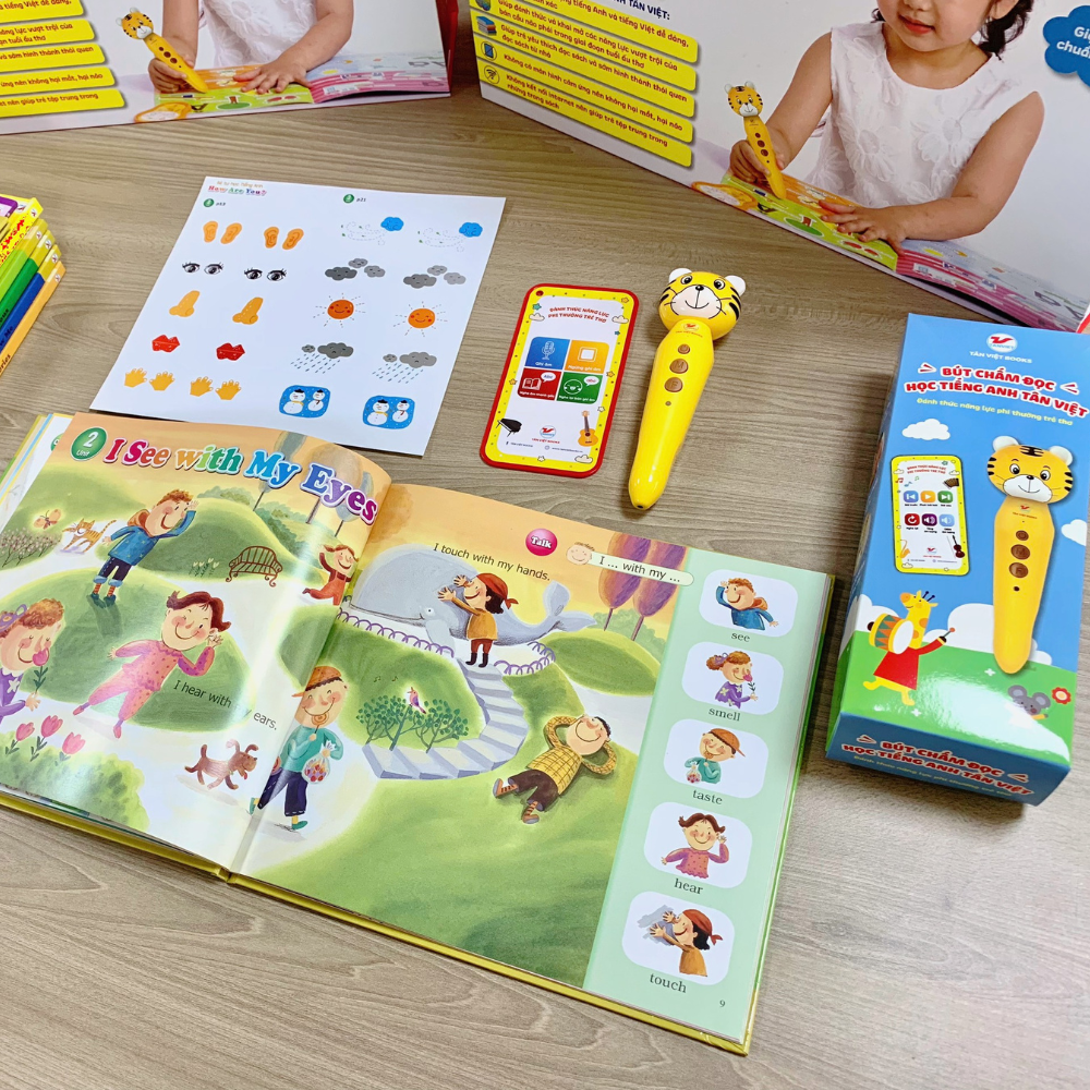 Combo 12 Cuốn Bút chấm đọc - Học Tiếng Anh Tân Việt