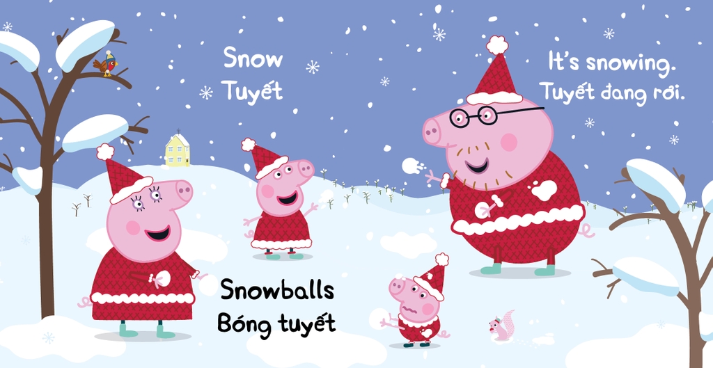 Bộ Hộp Peppa Pig – Thư viện nhỏ về Giáng sinh