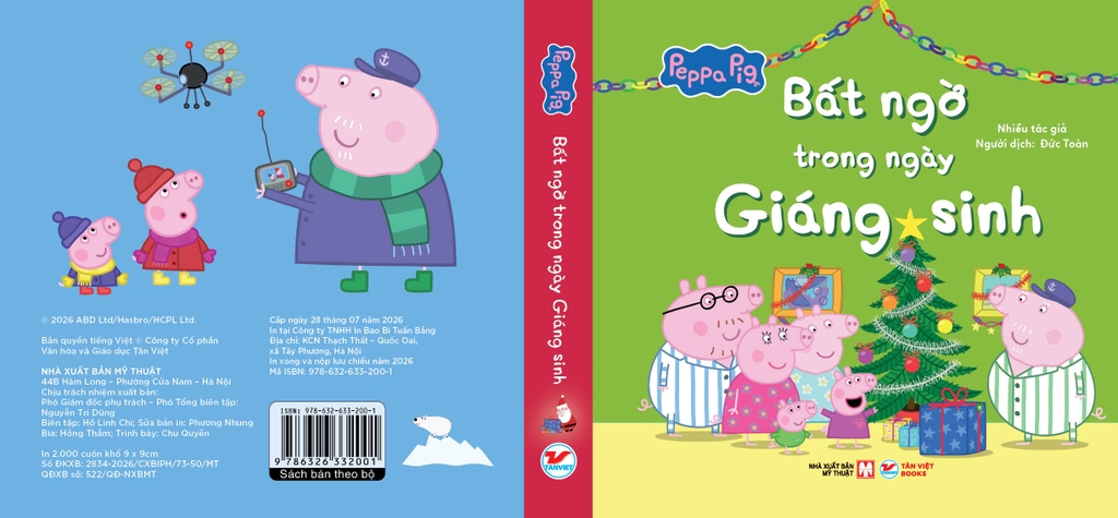 Bộ Hộp Peppa Pig Thư viện Giáng sinh ấm áp