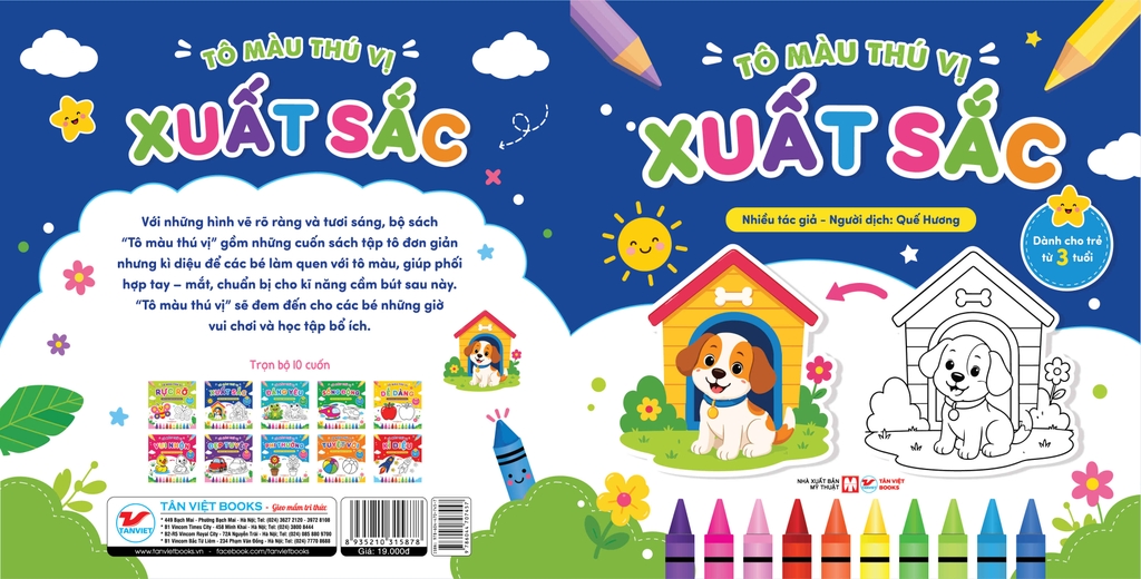 Tô Màu Thú Vị - Sách Tô Màu Cho Trẻ Từ 3 Tuổi - Nhiều Chủ Đề