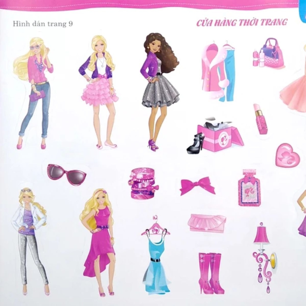 Barbie Bộ Sách Dán Hình Cuộc Sống Nhiều Niềm Vui - Tập 1 ( Tái Bản 2025 )