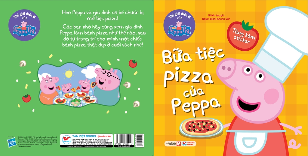 Truyện Tranh Thế giới diệu kì của Peppa Pig: Bữa tiệc pizza của Peppa