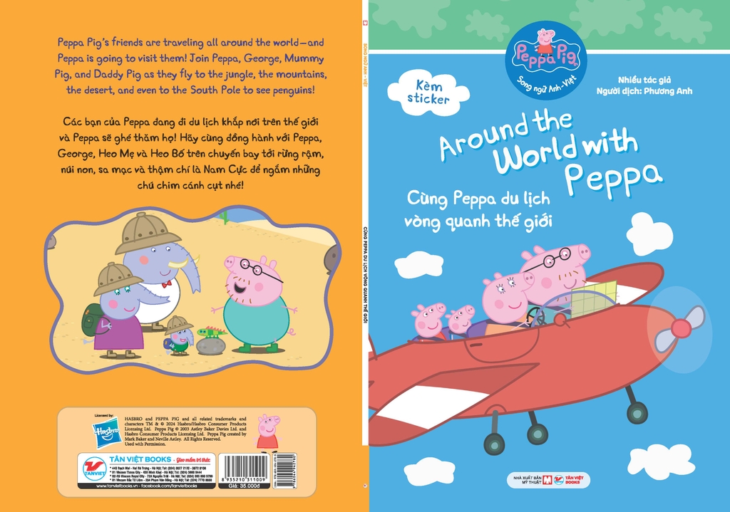 Peppa Pig - Song ngữ Anh - Việt: Cuốn 8: Around the world with Peppa :Cùng Peppa du lịch vòng quanh thế giới