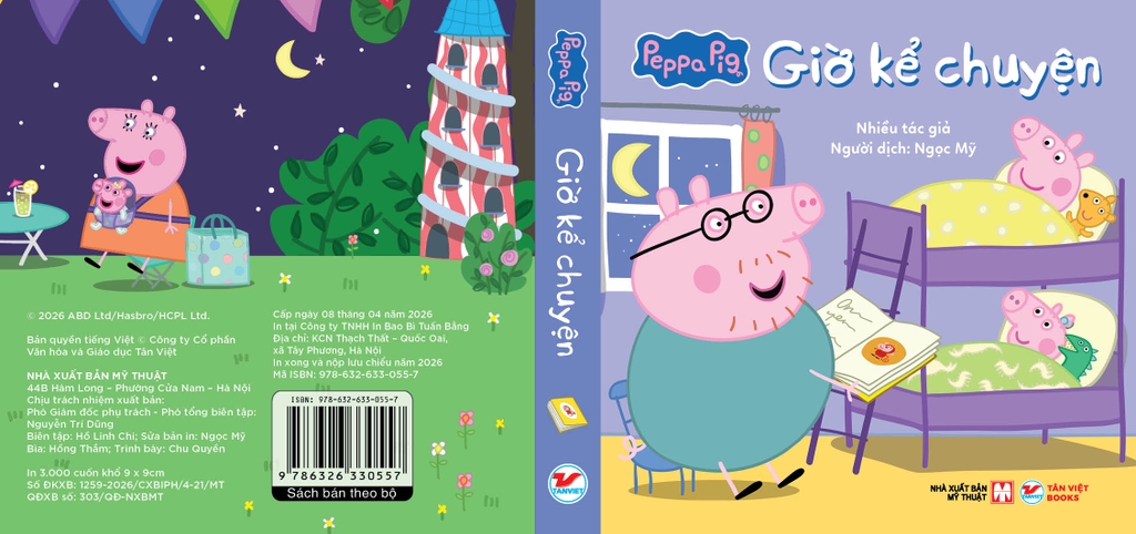 Bộ Hộp Peppa Pig: Thư viện nhỏ của tớ: Giờ đi ngủ - Sách Tranh - Dành Cho Trẻ 2+