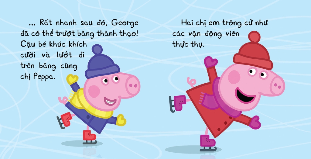 Bộ Hộp Peppa Pig Thư viện Giáng sinh ấm áp