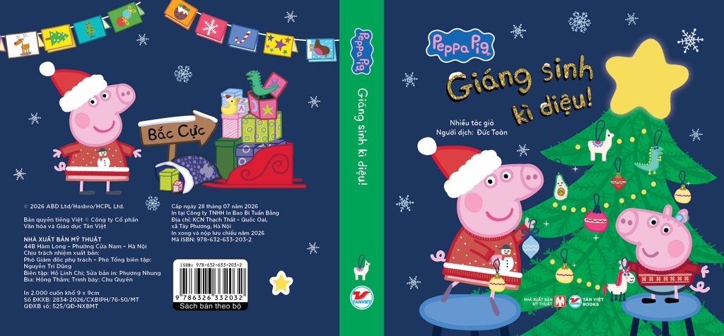 Bộ Hộp Peppa Pig Thư viện Giáng sinh ấm áp