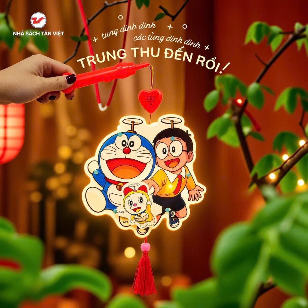 Đèn Trung Thu 2 Mảnh - Mẫu Ngẫu Nhiên - Có Đèn Led Phát Nhạc Hot Trend 2026 Cho Bé - Tân Việt Books
