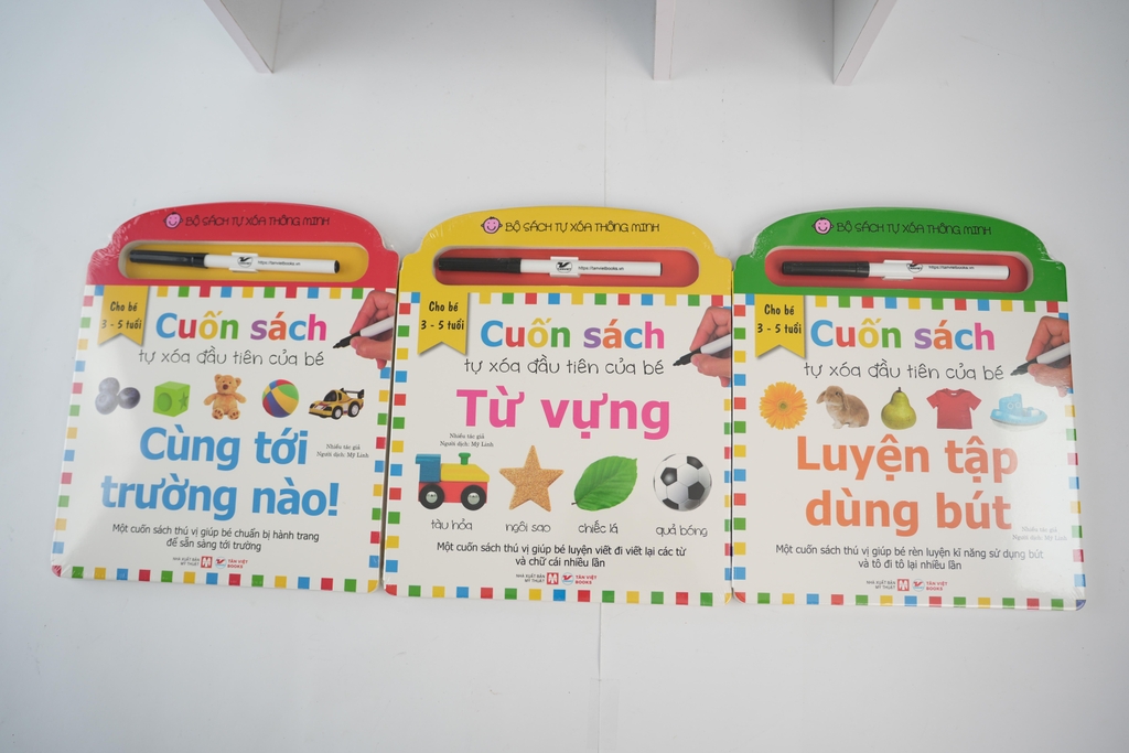 CB419 - 40% Combo - Cuốn sách tự xóa đầu tiên của bé