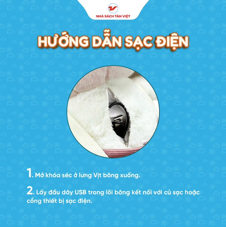 Vịt bông kể chuyện - Size 40cm - Món quà trí tuệ cho bé