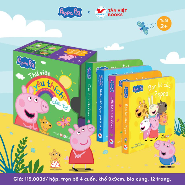 Bộ Hộp Peppa Pig: Thư Viện Yêu Thích Của Tớ - Sách Tranh - Dành Cho Trẻ 2+
