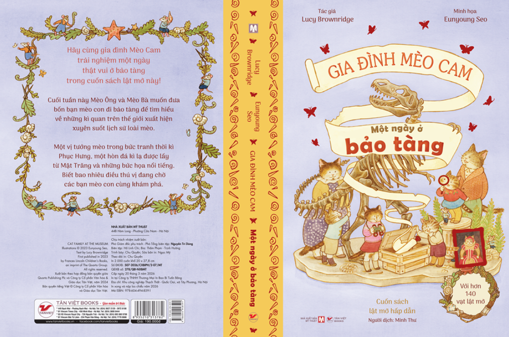 Bộ Sách Gia Đình Mèo Cam: Một Ngày Ở Bảo Tàng - Sách Tranh Tương Tác