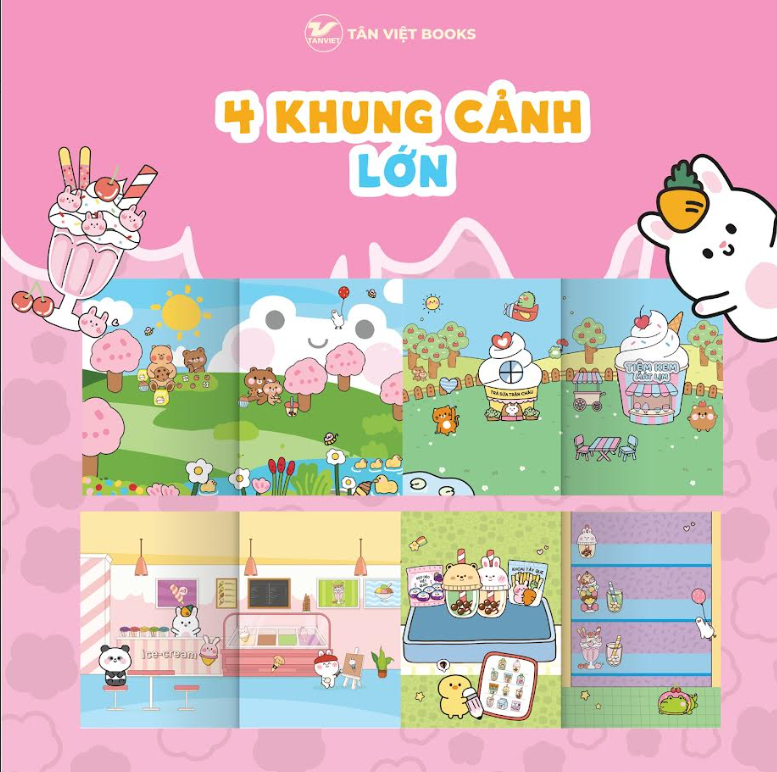 Sách Sticker Khổ Lớn: Ice Cream Sticker Book