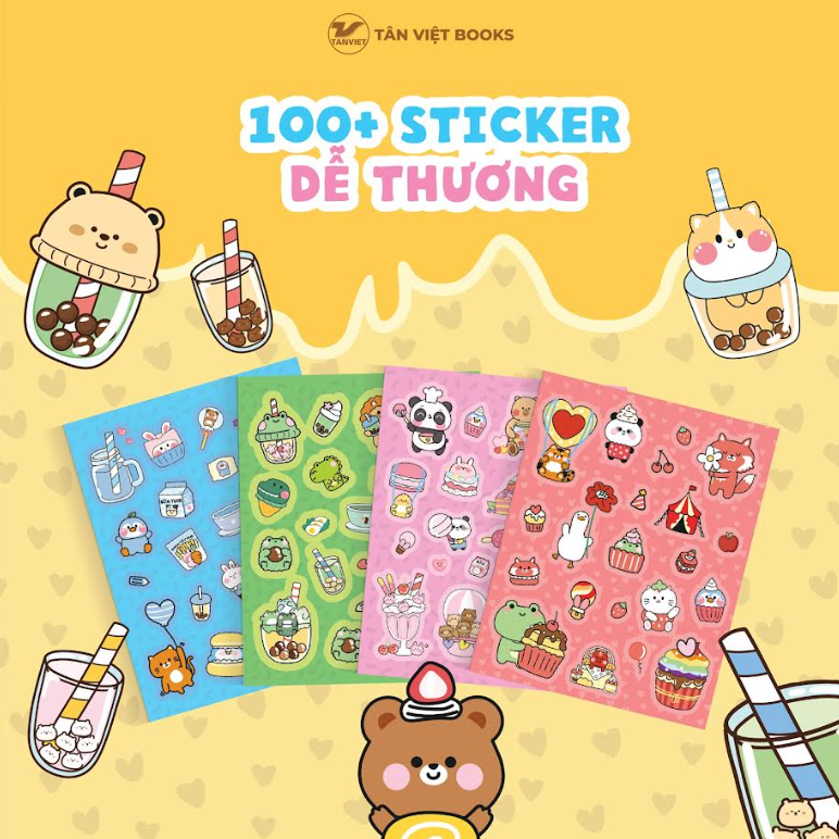 Sách Sticker Khổ Lớn: Boba Sticker Book