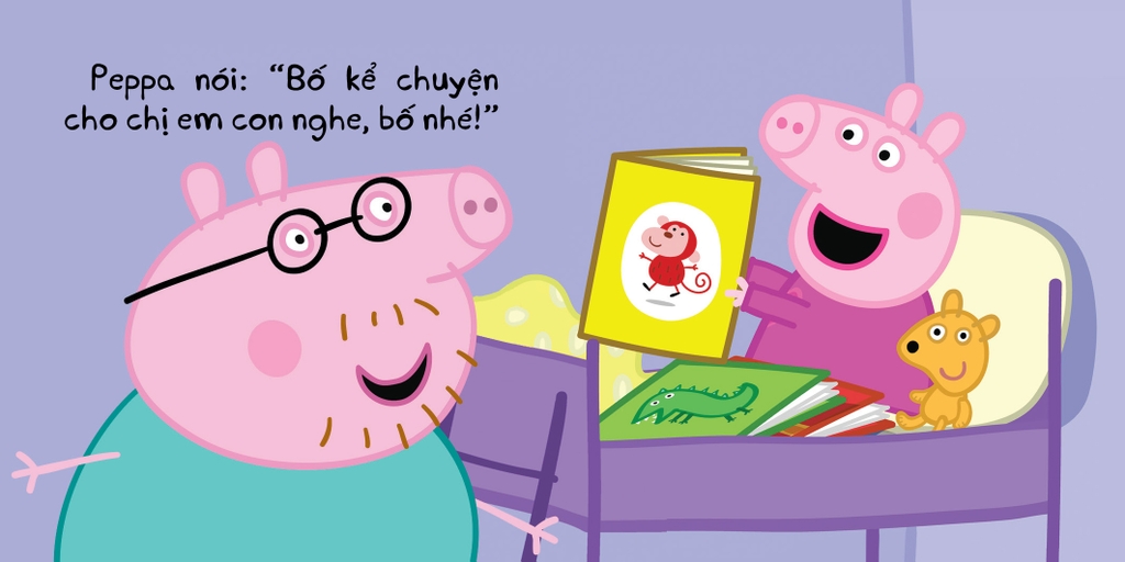Bộ Hộp Peppa Pig: Thư viện nhỏ của tớ: Giờ đi ngủ - Sách Tranh - Dành Cho Trẻ 2+