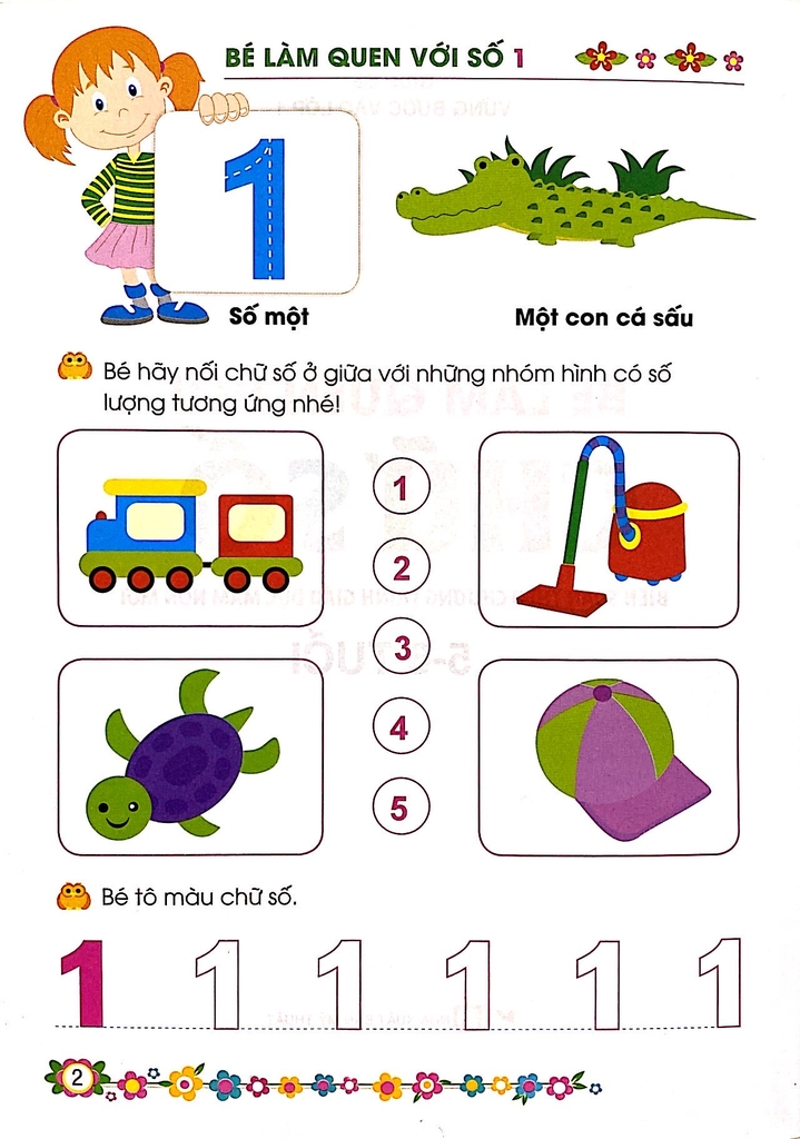 GBVBVL1 - Bé Làm Quen Với Chữ Số ( 5-6 tuổi ) ( Tái Bản 2024 )