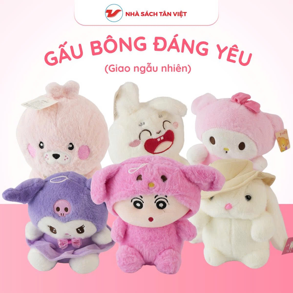 Gấu Bông Đáng Yêu Siêu Mềm Mại - Nhiều Mẫu - Giao ngẫu nhiên