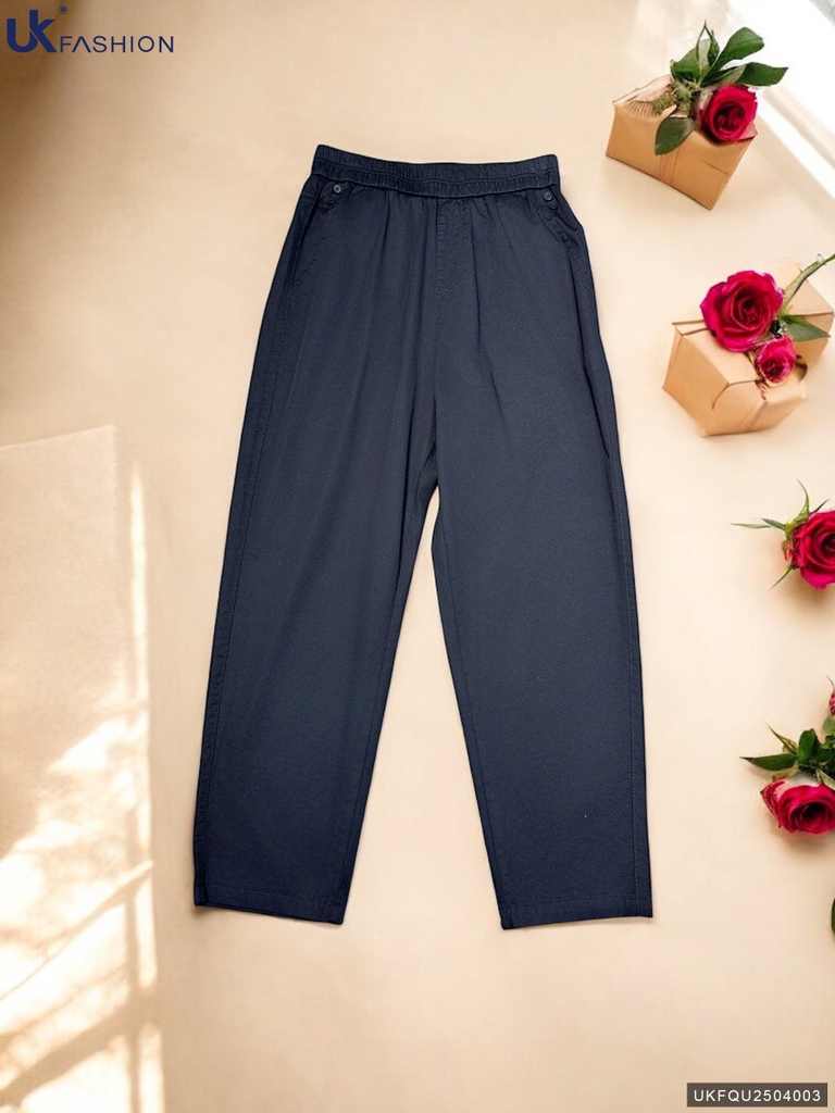 Quần baggy 2 cúc túi trẻ trung UKFQU2504003
