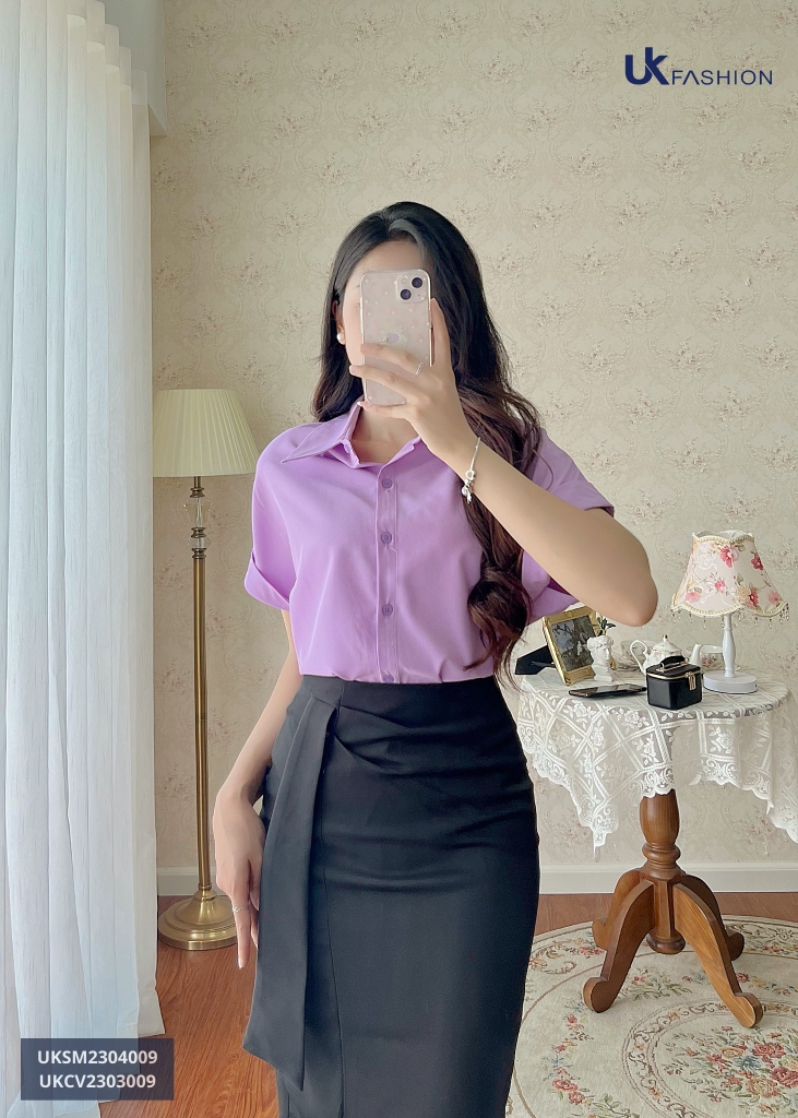 Chân Váy Xếp Vạt Kiểu UK Fashion Dễ Mặc, Dễ Phối UKCV2303009