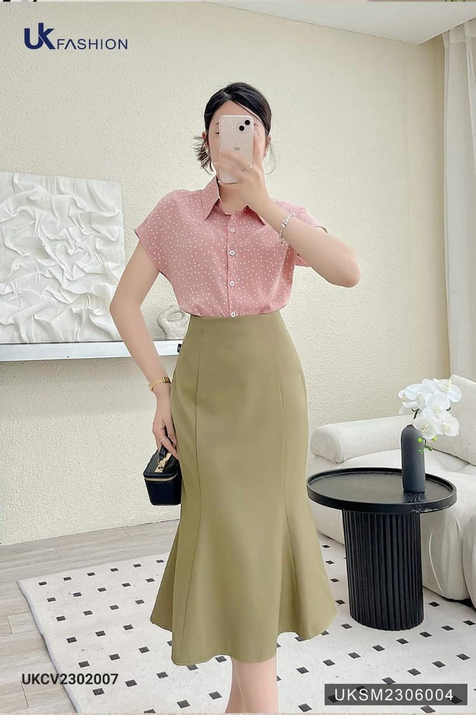 Chân Váy Đuôi Cá UK Fashion Cực Kỳ Hack Dáng UKCV2302007