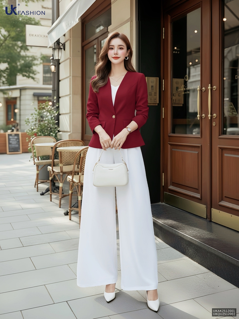 Áo khoác không cổ sang xịn UK UKAK2512001