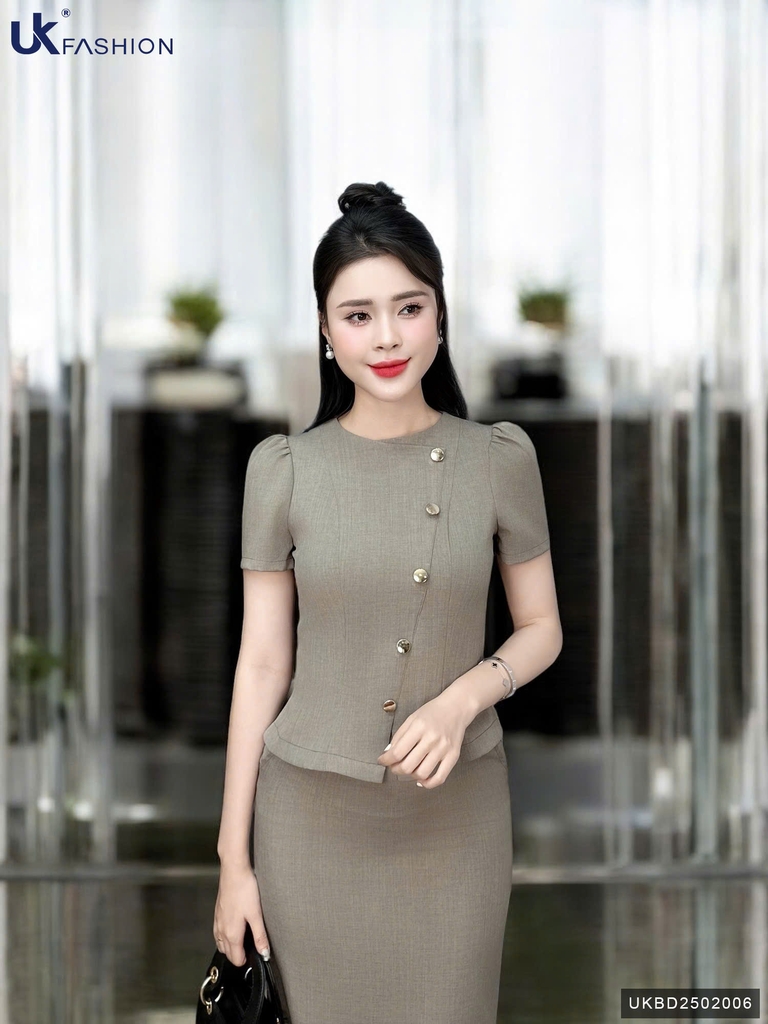 Set chân váy bút chì Mira kiểu mới, nhẹ nhàng, sang xịn UKBD2502006 ( Bao gồm 1 áo + 1 CV)