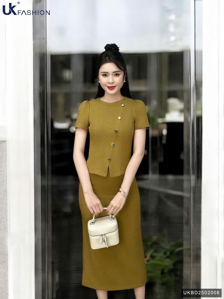 Set chân váy bút chì Mira kiểu mới, nhẹ nhàng, sang xịn UKBD2502006 ( Bao gồm 1 áo + 1 CV)
