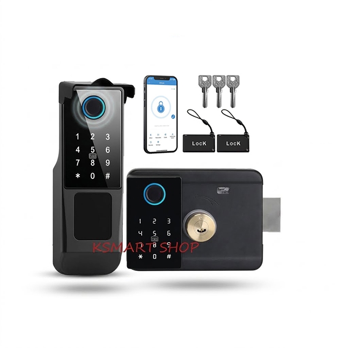 Khóa Cửa Thông Minh Q20 - Khóa Vân Tay Cửa Sắt MỞ| 5 Kiểu Mở Khóa | Sử Dụng App TTlock