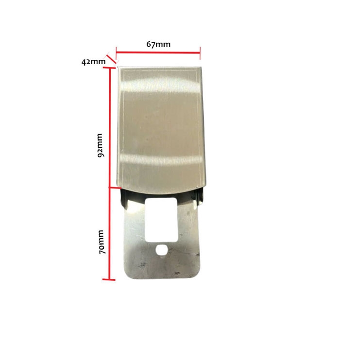 Hộp inox che mưa, hộp inox bảo vệ đầu đọc khóa cổng vân tay