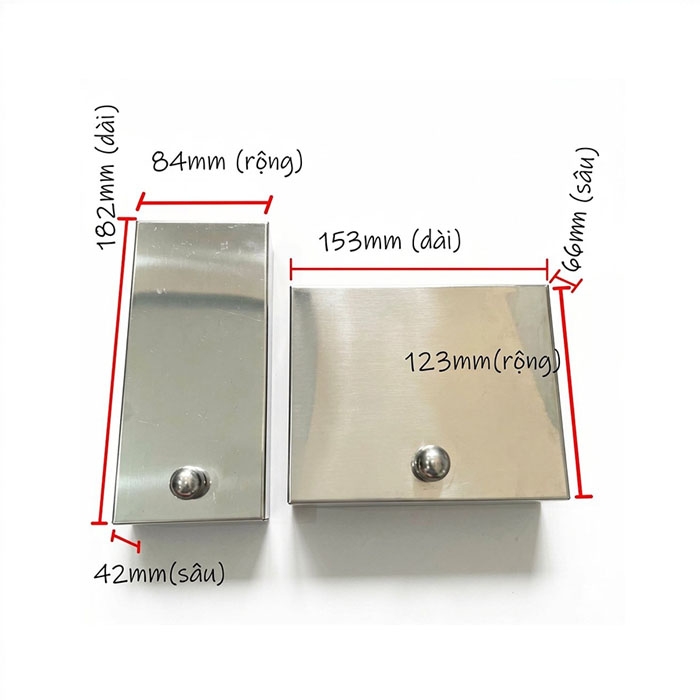 Bộ Hộp Inox Bảo Vệ Khóa Cổng Vân Tay