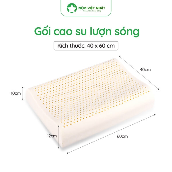 Gối Nằm Cao Su Lượn Sóng Việt Nhật