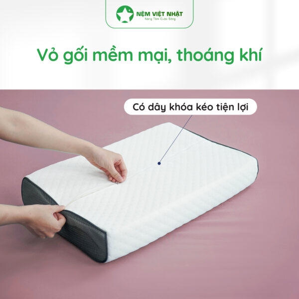 Gối Nằm Cao Su Lượn Sóng Việt Nhật