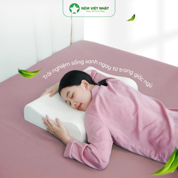 Gối Nằm Cao Su Lượn Sóng Việt Nhật