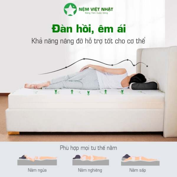 Nệm Foam Việt Nhật Sora – Êm Ái, Nâng Niu Giấc Ngủ