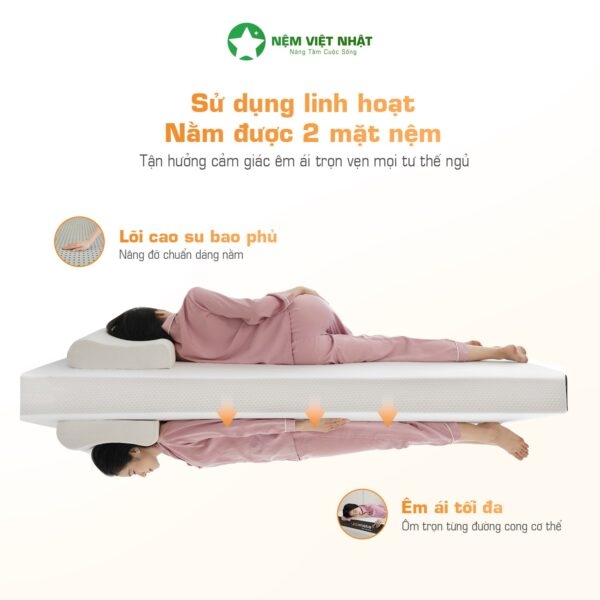 Nệm Cao Su Làm Mát Việt Nhật Ultimate – Nâng Đỡ Vững Chắc, Làm Mát Vượt Trội