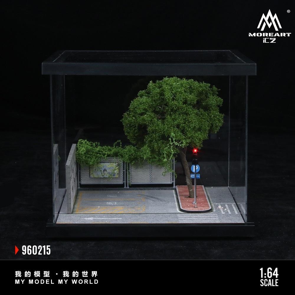 Diorama Lắp Ráp Bãi Đậu Xe Có Đèn Tỉ Lệ 1: 64 Gulf / HKS / Michelin / Advan / Nissan / Hotwheel / Porsche / Mazda /Honda