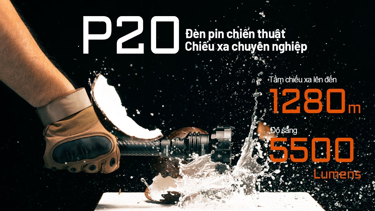Đèn pin chiếu xa ACEBEAM P20