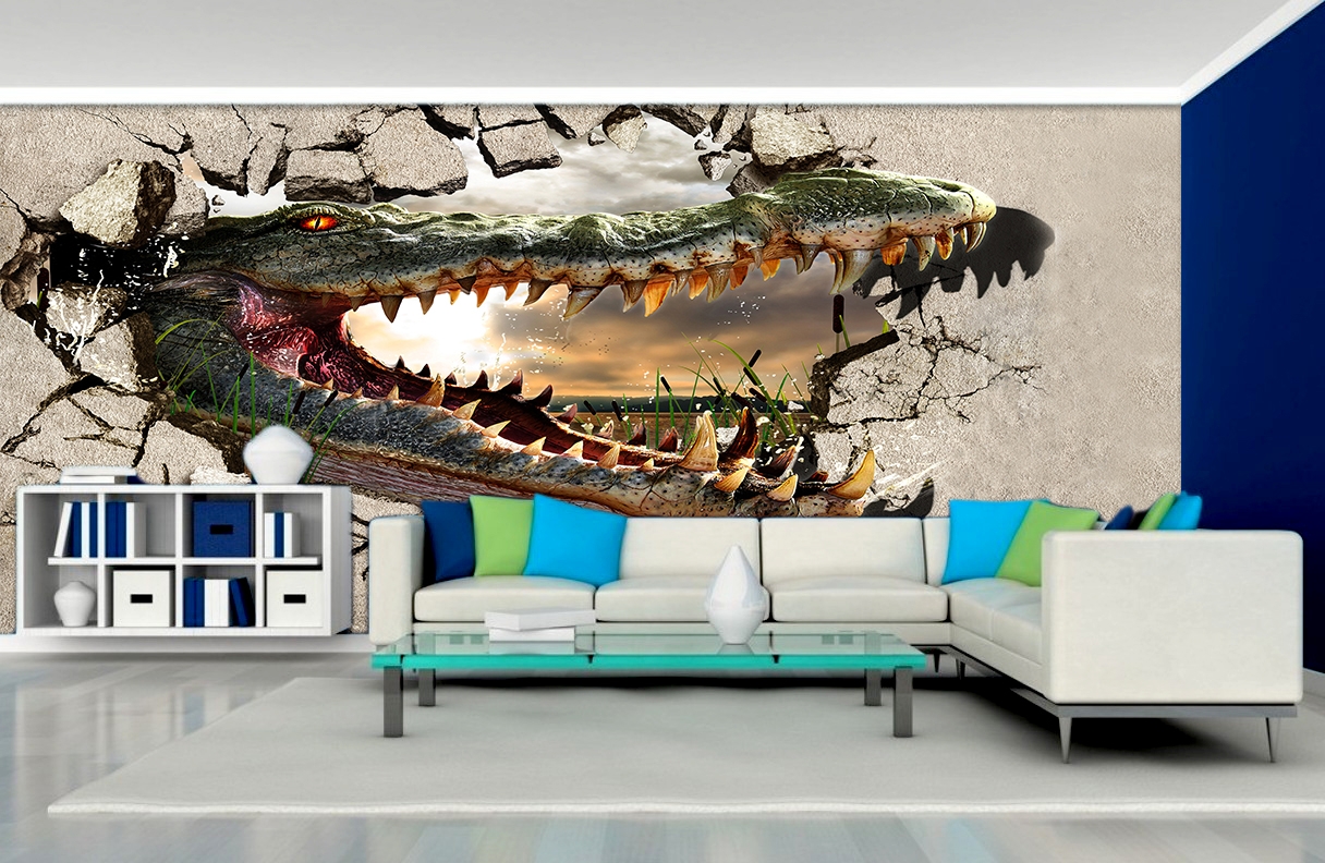 Tranh dán tường 3D Lào Cai