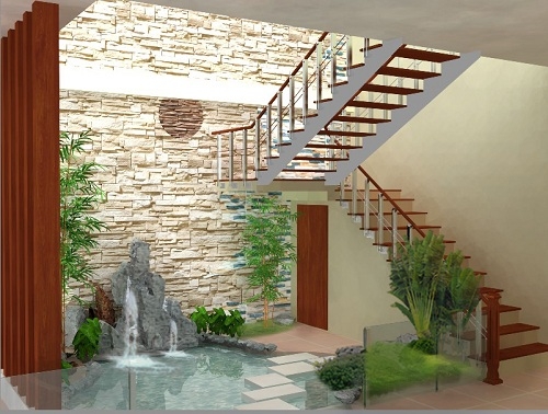 Tranh dán tường phòng khách tại Lào Cai